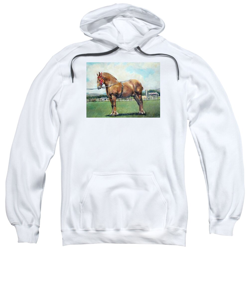Nature Sweatshirt featuring the painting The Champ by Donna Tucker