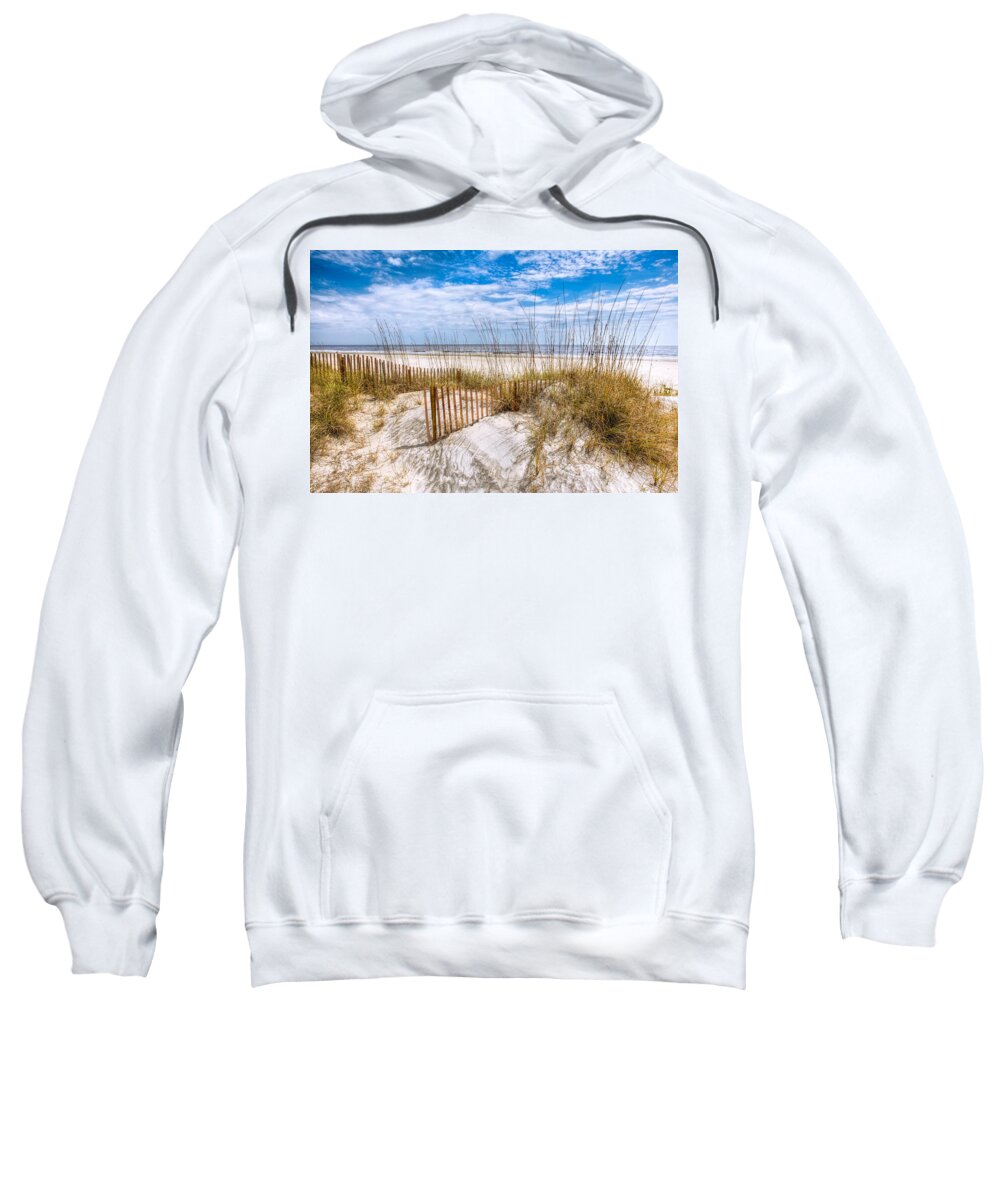 Clouds Sweatshirt featuring the photograph The Dunes by Debra and Dave Vanderlaan