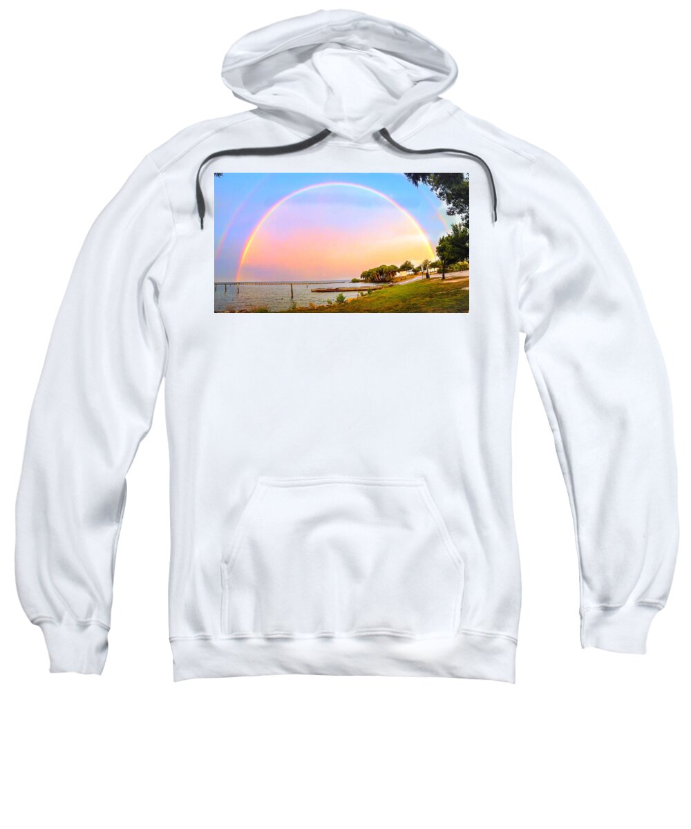 Rainbow Sweatshirt featuring the photograph The Rainbow by Carlos Avila