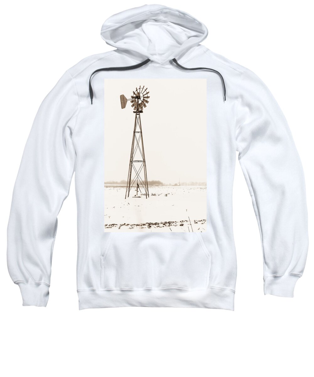 Indiana Sweatshirt featuring the photograph The Windmill by Ron Pate