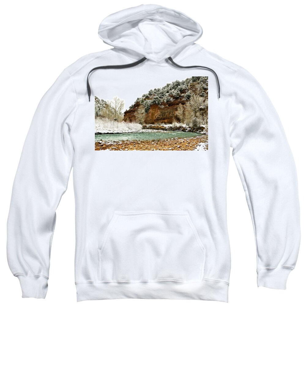 Uncompahgre Sweatshirt featuring the photograph Uncompahgre River by Marilyn Hunt