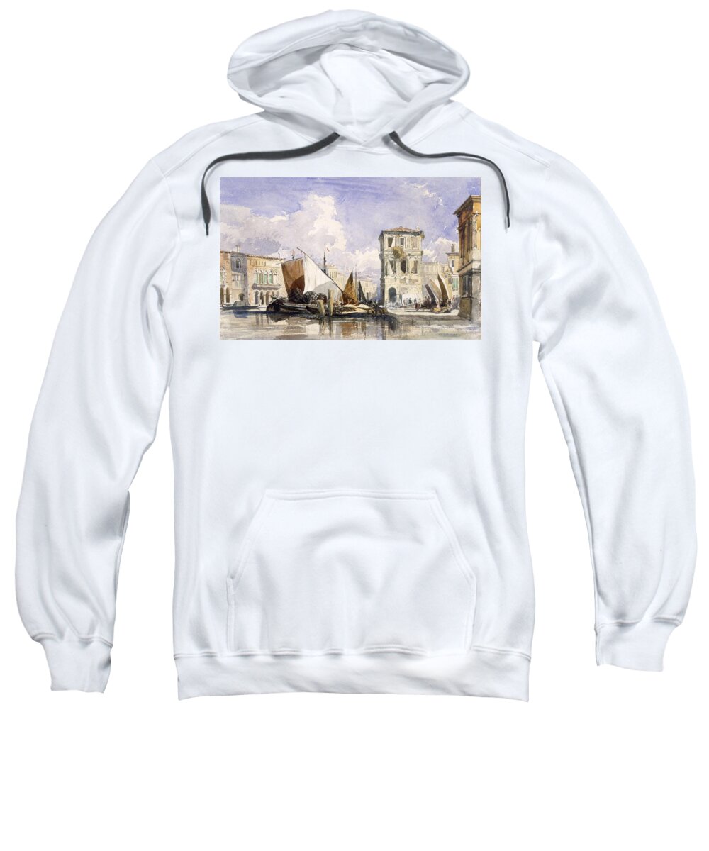 Venice Sweatshirt featuring the painting Venice by William James Muller