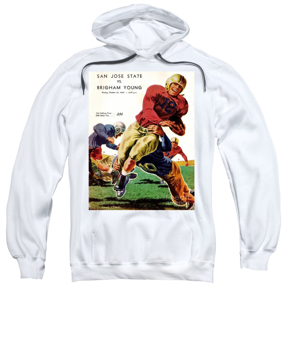 Vintage Sweatshirt featuring the photograph Vintage American Football Poster by Vintage Collectables