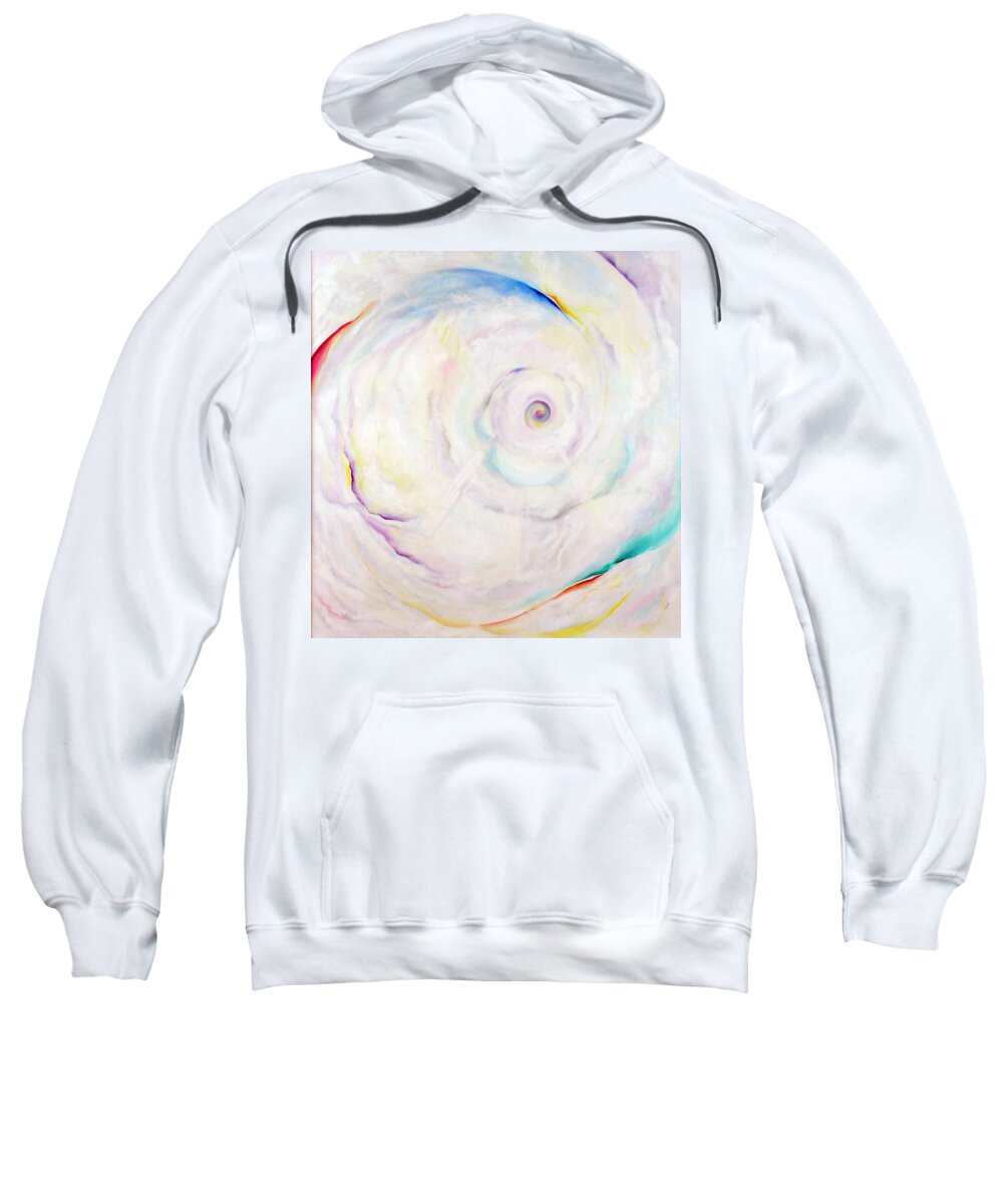 Clouds Sweatshirt featuring the painting Virgin Matter by Anne Cameron Cutri