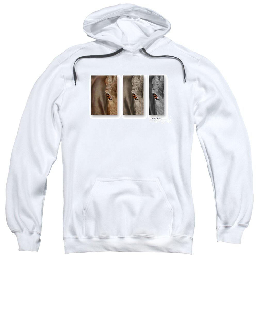Nature Sweatshirt featuring the photograph Watchful Triptych by Michelle Twohig