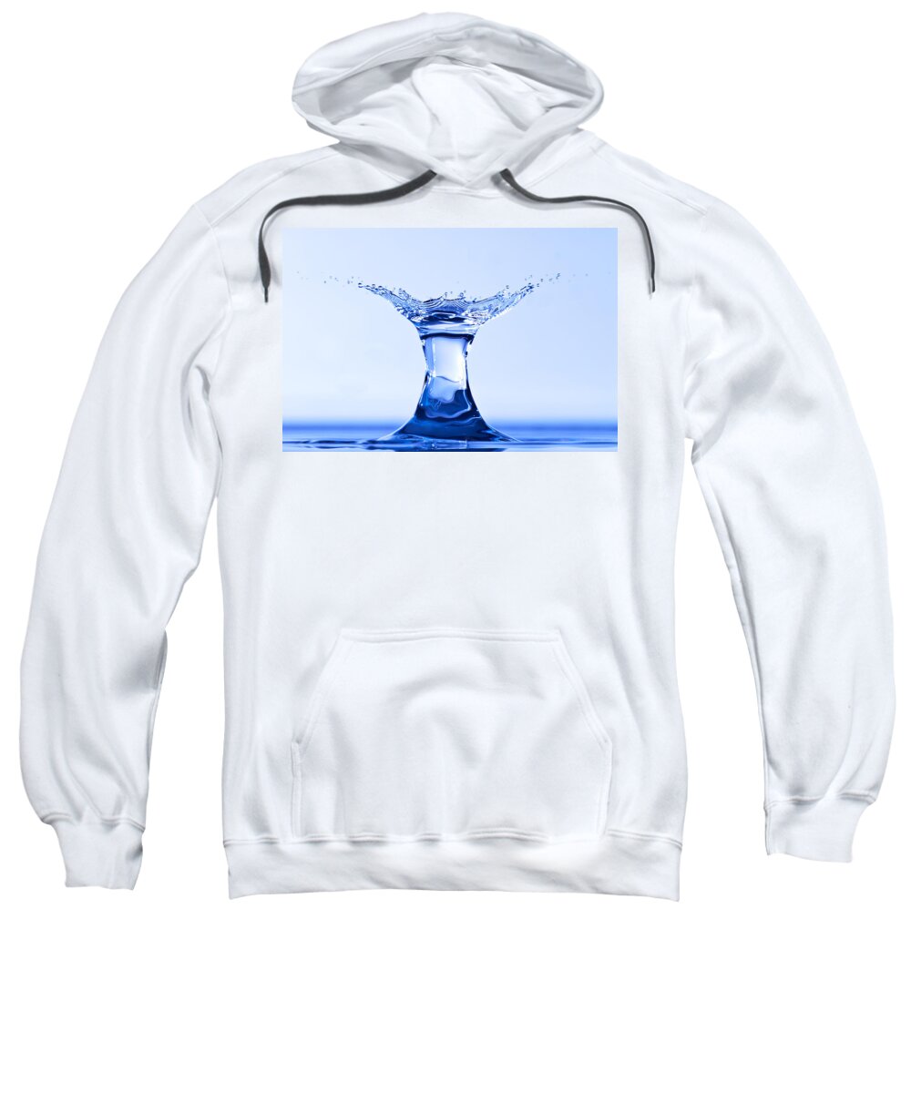 Abstract Sweatshirt featuring the photograph Water Splash by Anthony Sacco