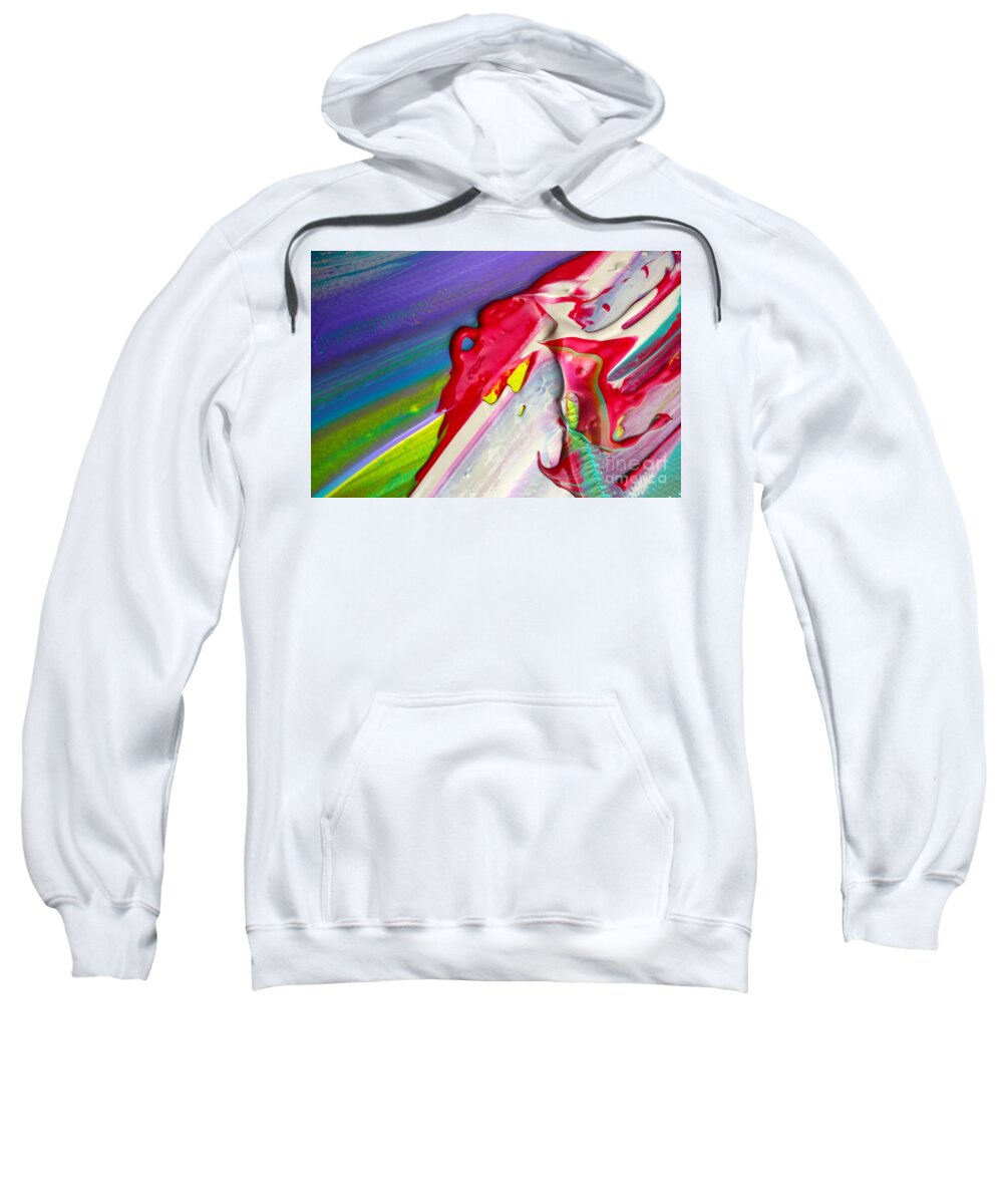 Paint Sweatshirt featuring the painting Wet Paint 24 by Jacqueline Athmann