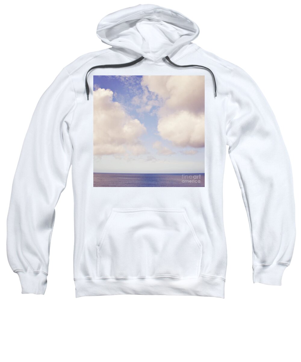 Sea Sweatshirt featuring the photograph When clouds meet the sea by Lyn Randle