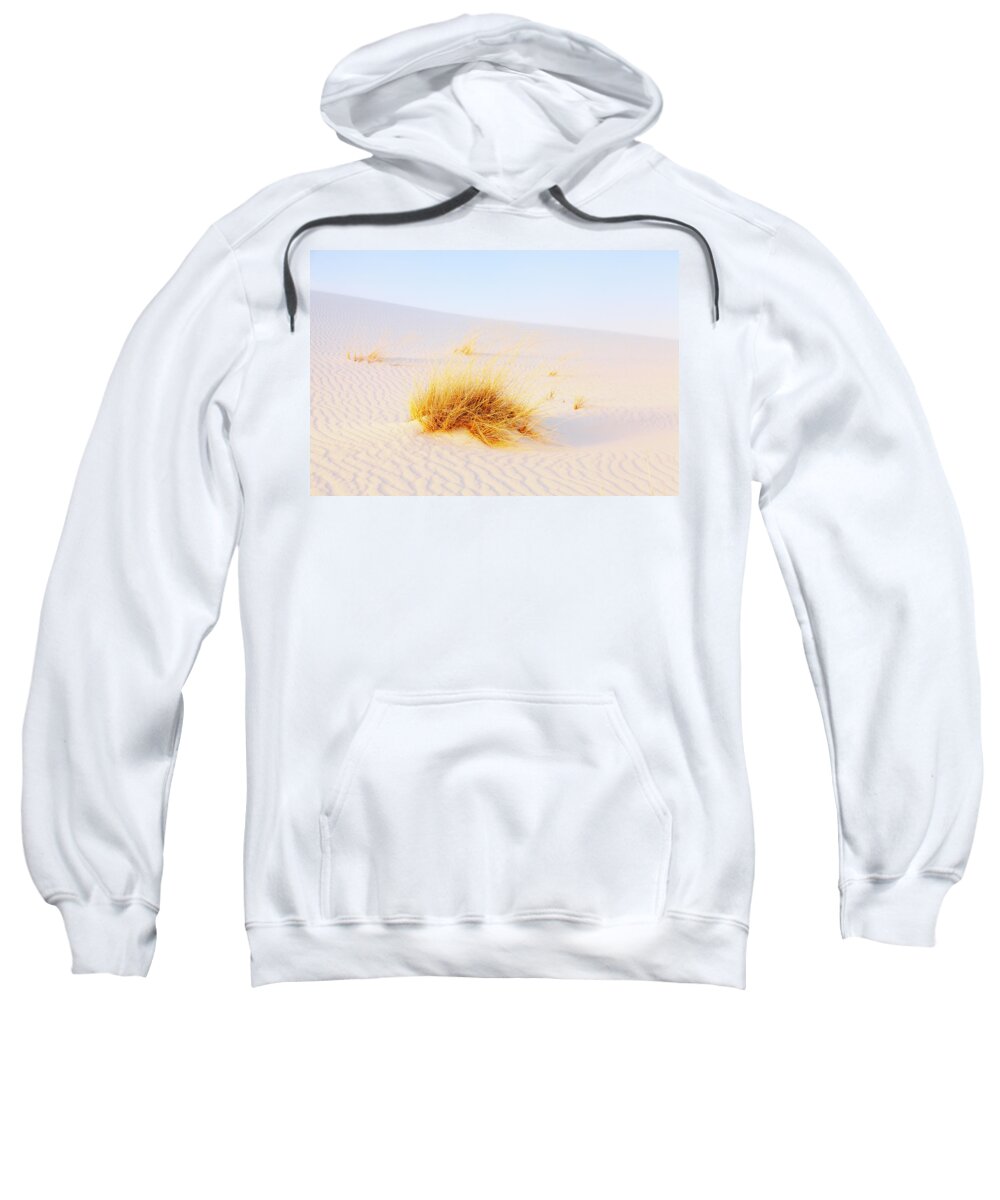 White Sweatshirt featuring the photograph White Sands by Alexey Stiop