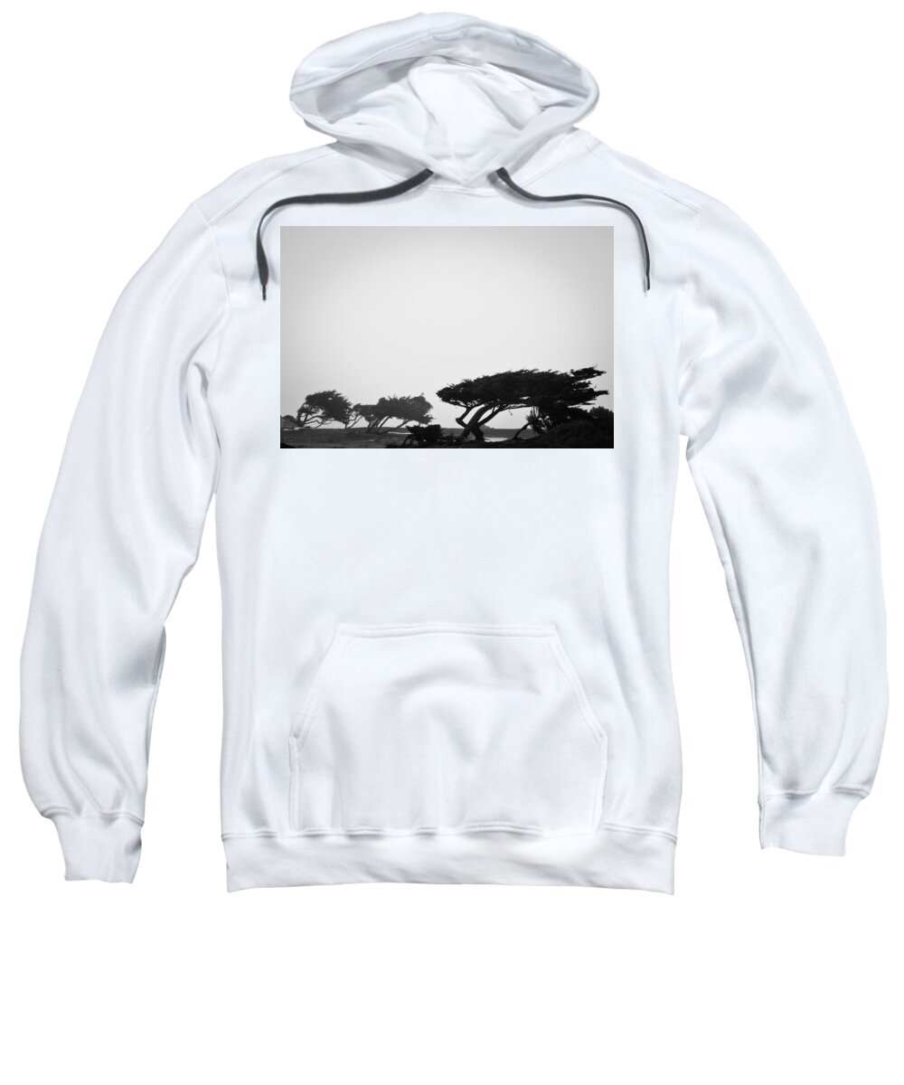 2012 Sweatshirt featuring the photograph Windswept Shoreline by Melinda Ledsome