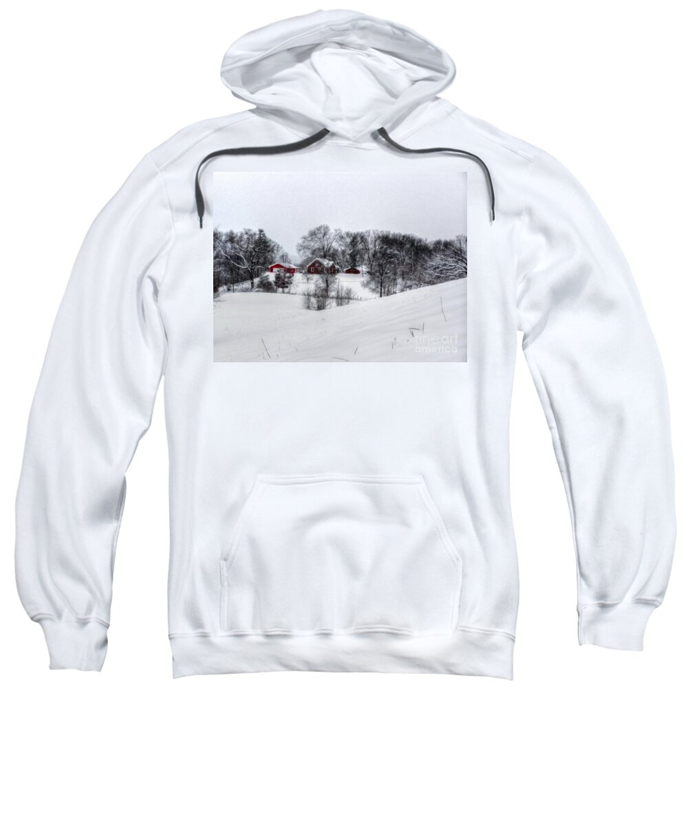 Alone Sweatshirt featuring the photograph Winter Landscape 5 by Dan Stone