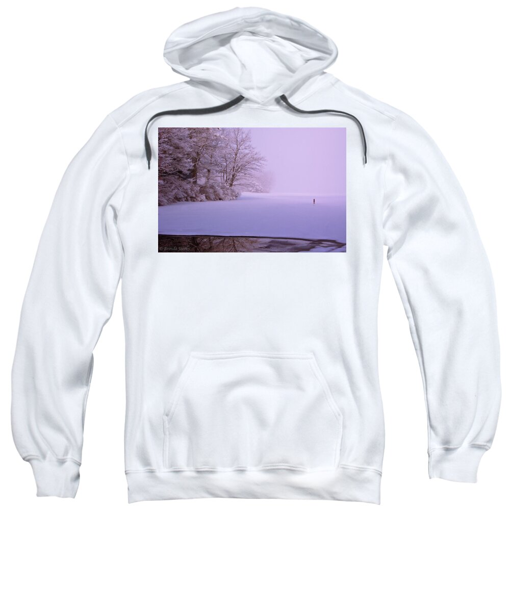 Lake Potanipo Sweatshirt featuring the photograph Winter Solstice by Brenda Jacobs