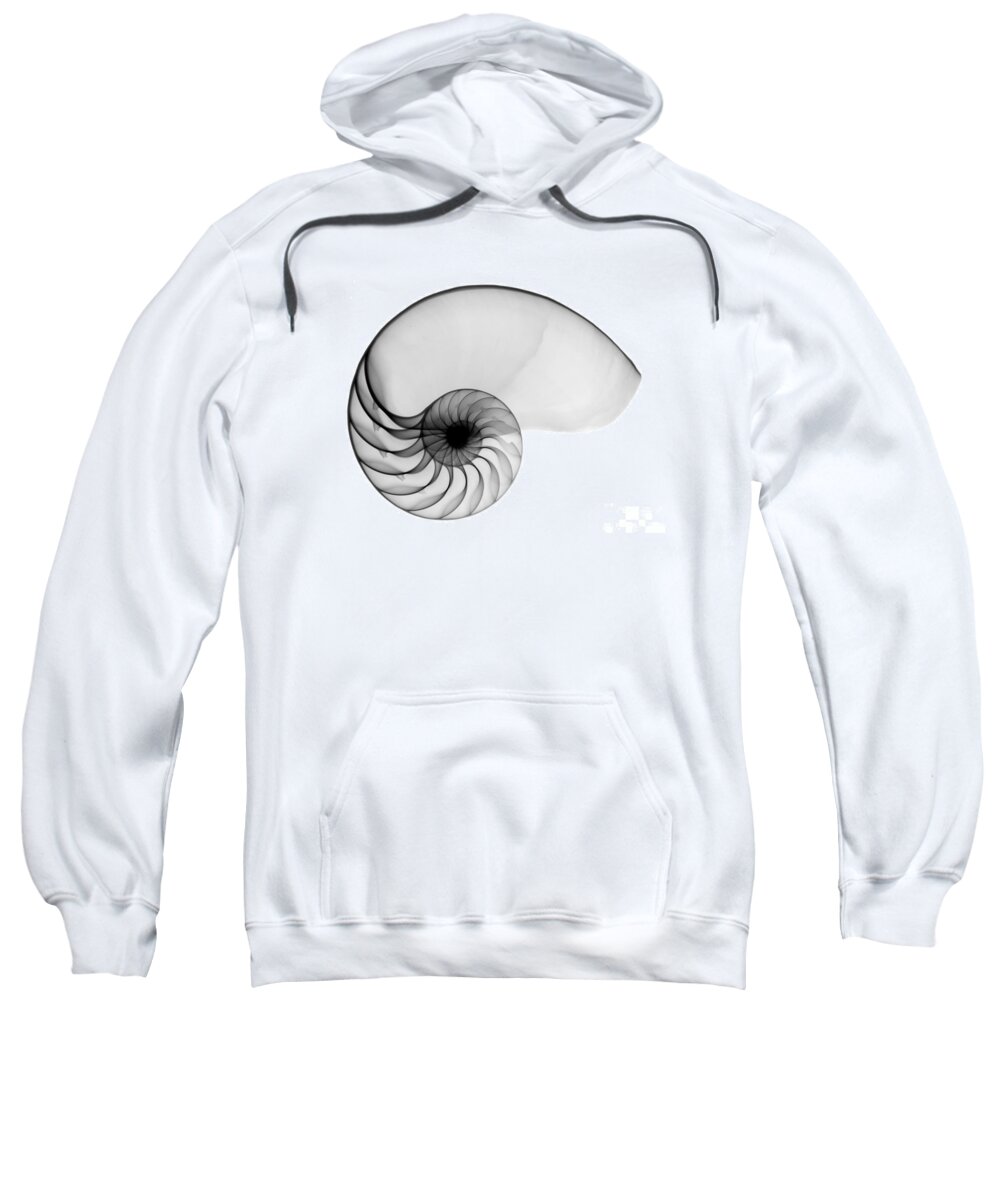 Radiograph Sweatshirt featuring the photograph X-ray Of Nautilus by Bert Myers