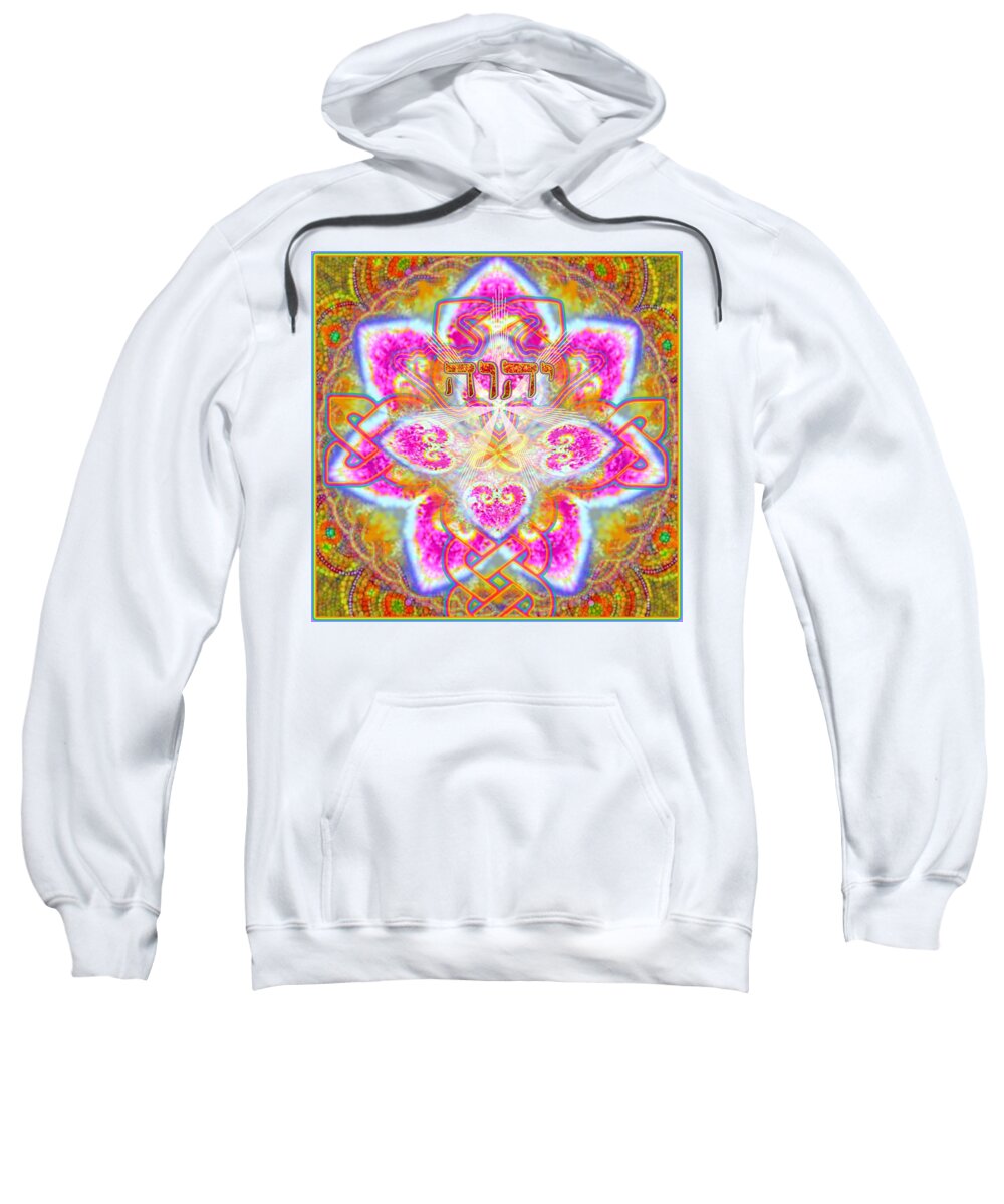 Bible Sweatshirt featuring the painting Yhwh 3 14 2014 by Hidden Mountain