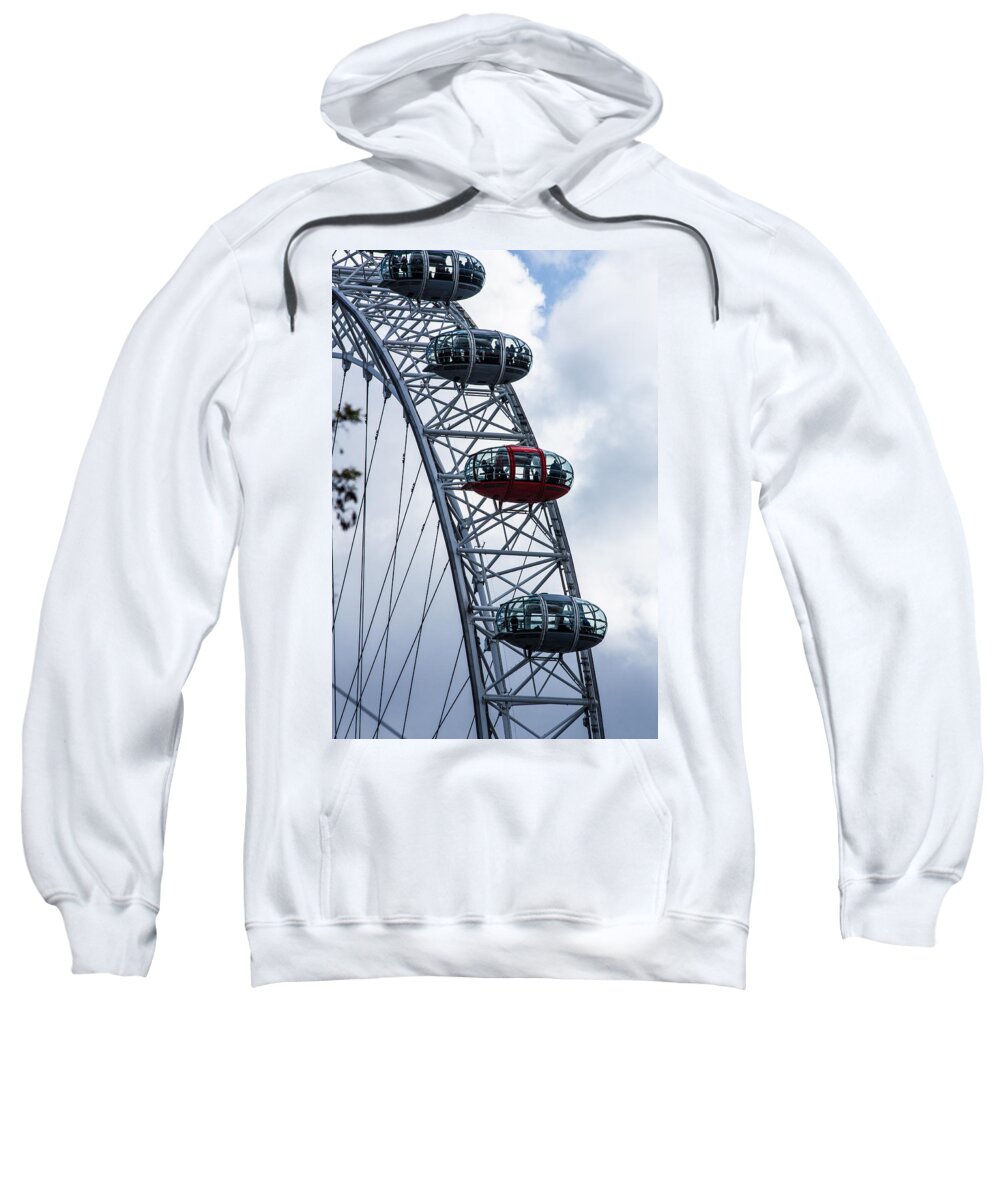 London Eye Sweatshirt featuring the photograph London Eye #1 by Dawn OConnor