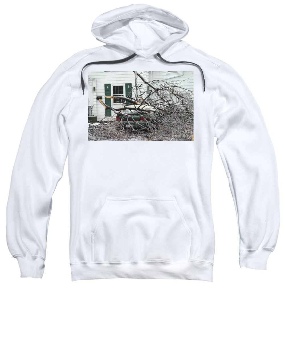 Ice Storm Sweatshirt featuring the photograph Ice Storm #9 by Ted Kinsman