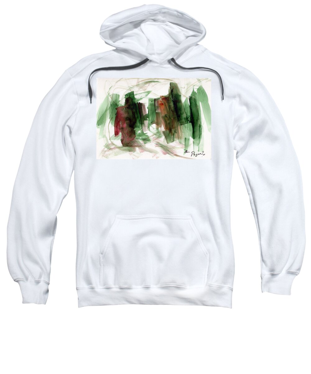 Abstract Sweatshirt featuring the painting Abstract Watercolor 51 by Chriss Pagani