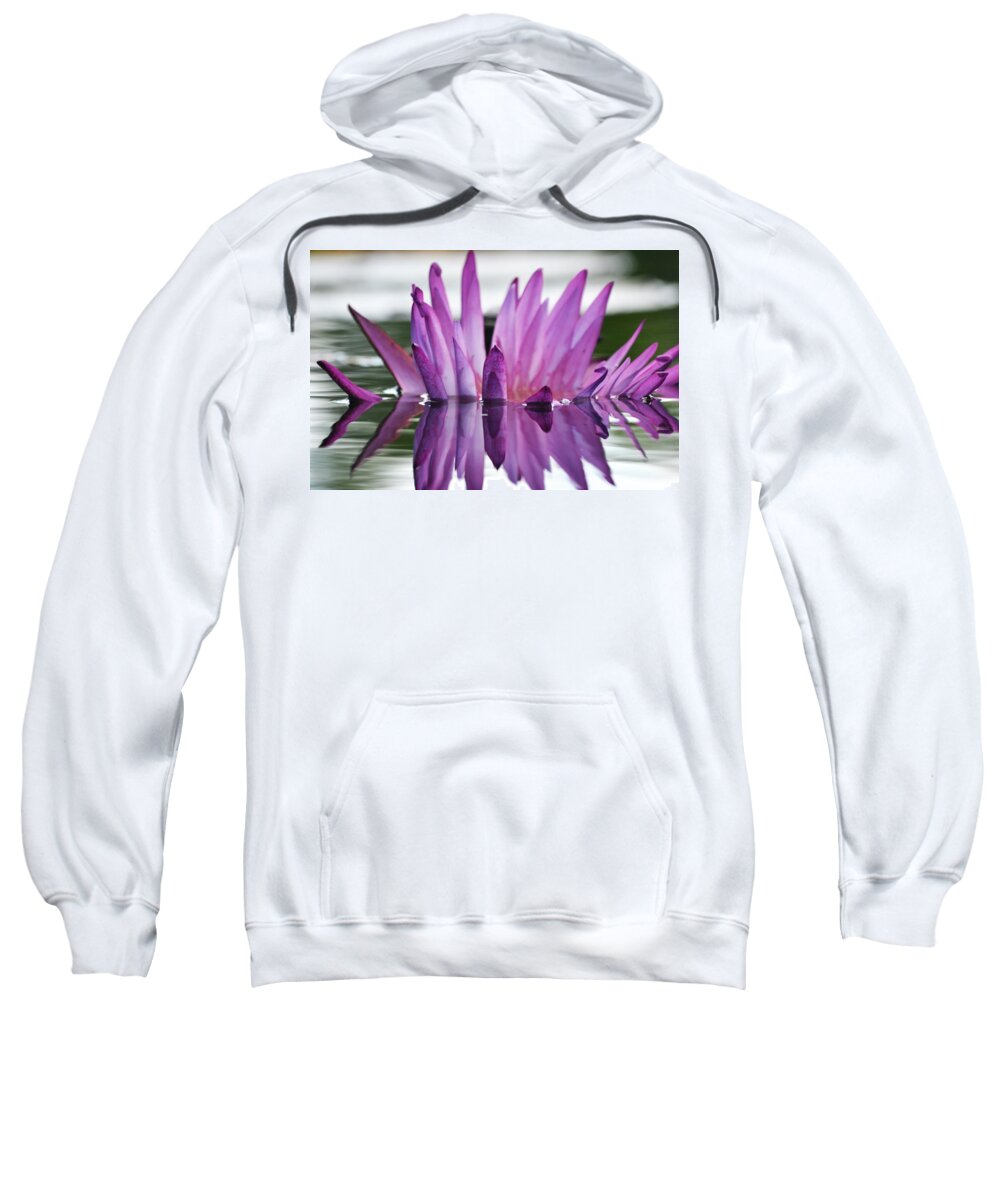 Waterlily Sweatshirt featuring the photograph Beauty Within by Melanie Moraga