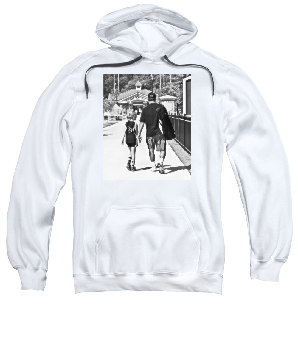 Man Sweatshirt featuring the photograph Daddy N Me by Susan Leggett