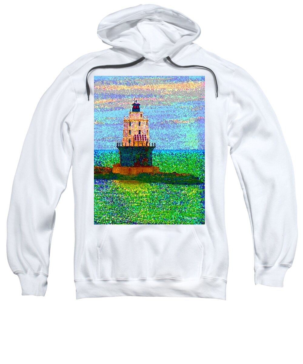 Light House Sweatshirt featuring the photograph DElight House by Clara Sue Beym