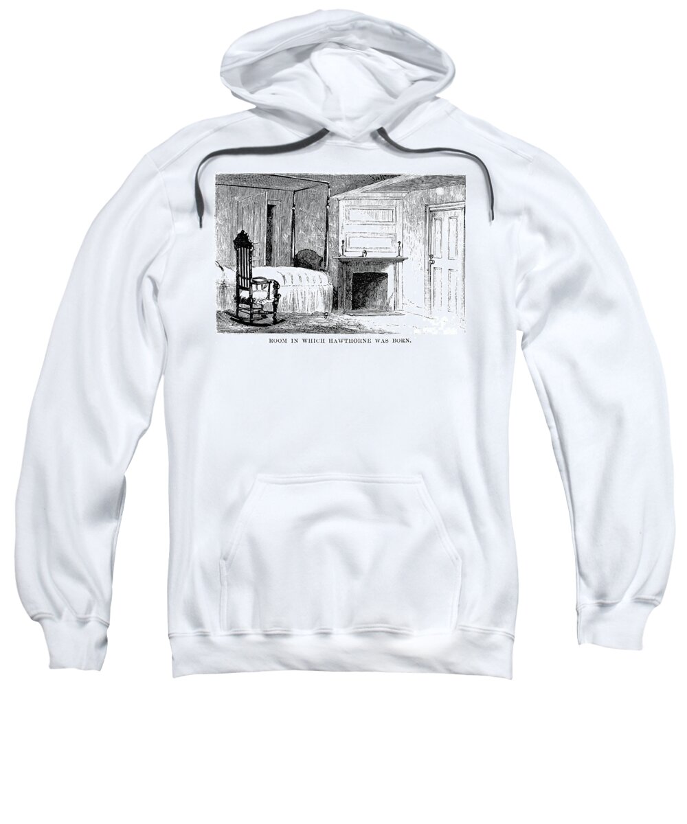 1804 Sweatshirt featuring the photograph Hawthorne House by Granger