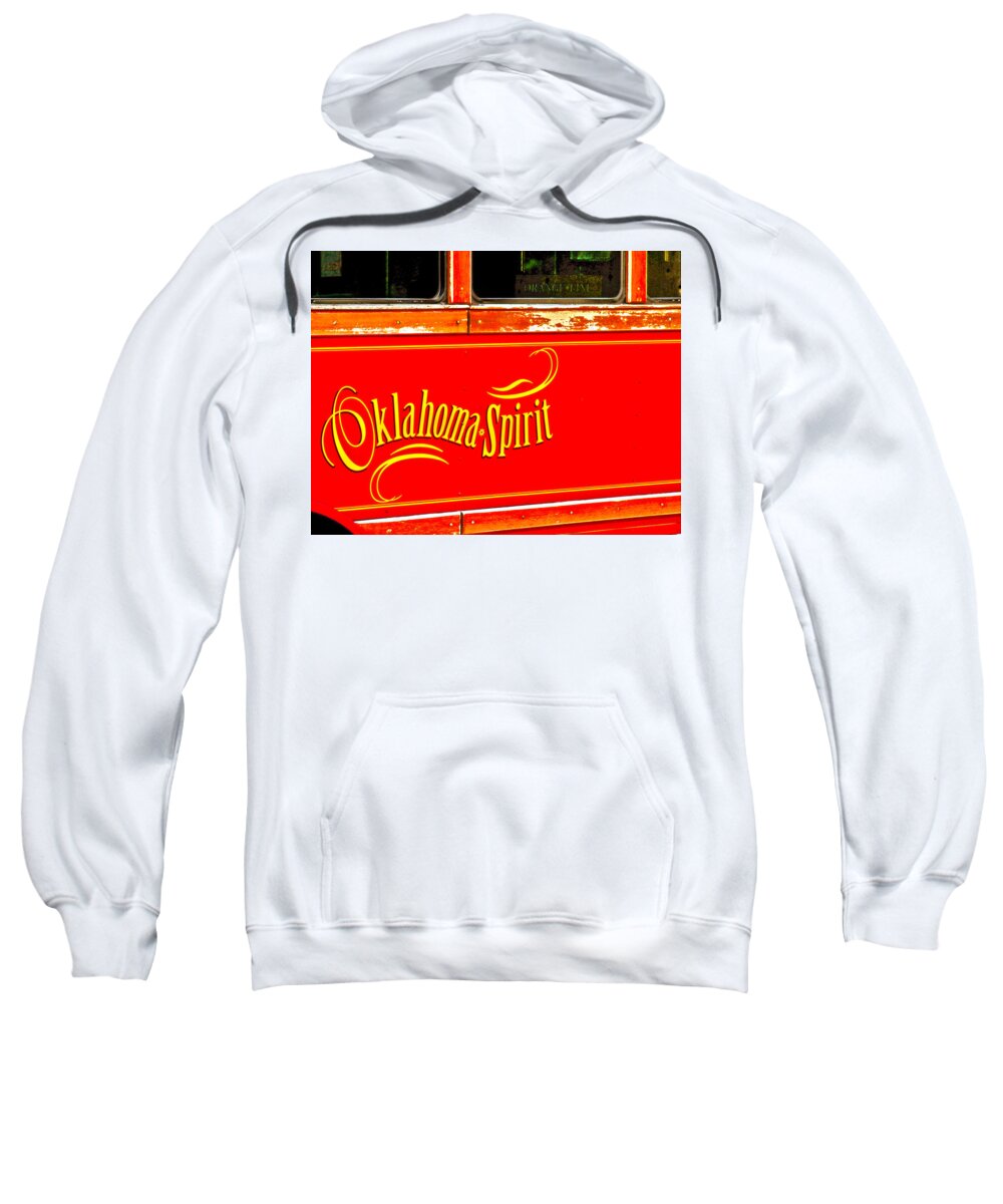 Oklahoma Sweatshirt featuring the photograph Oklahoma Spirit by Toni Hopper