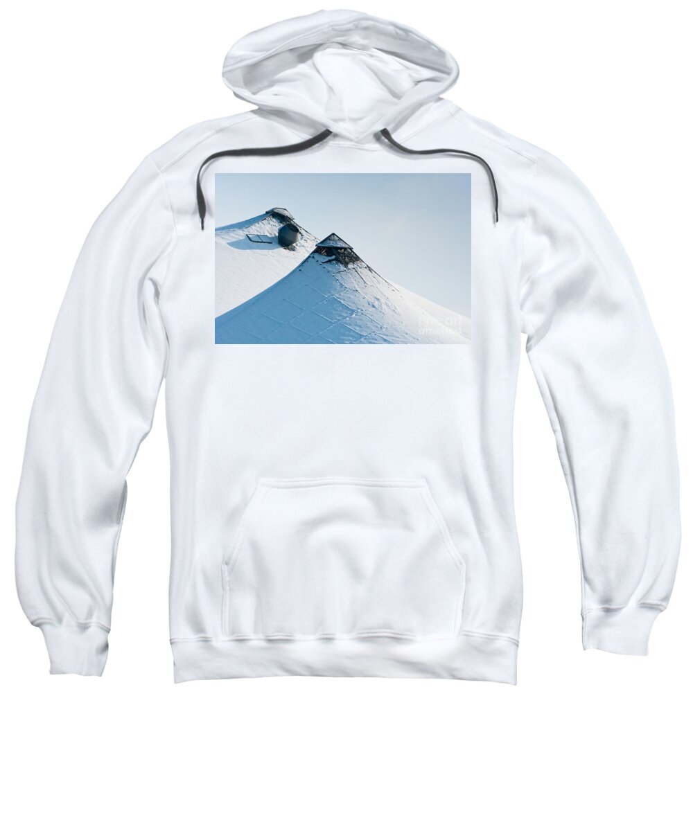 Abstract Sweatshirt featuring the photograph Olympic snow by Andrew Michael