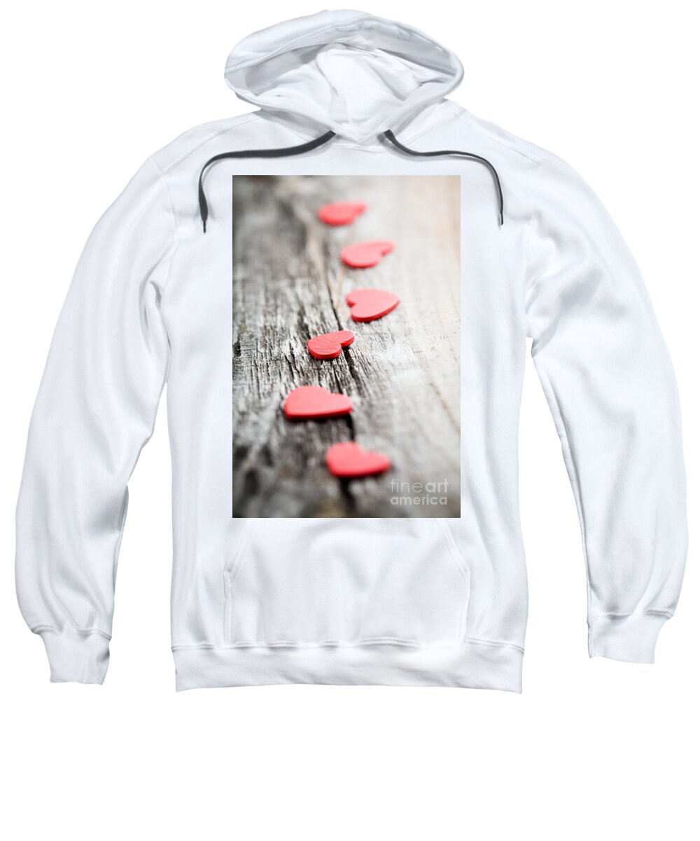 14th Sweatshirt featuring the photograph Red hearts by Kati Finell
