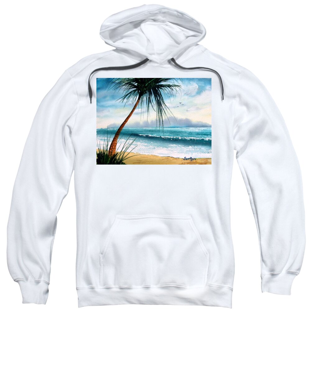 Ocea Sweatshirt featuring the painting Tropic Ocean by Frank SantAgata