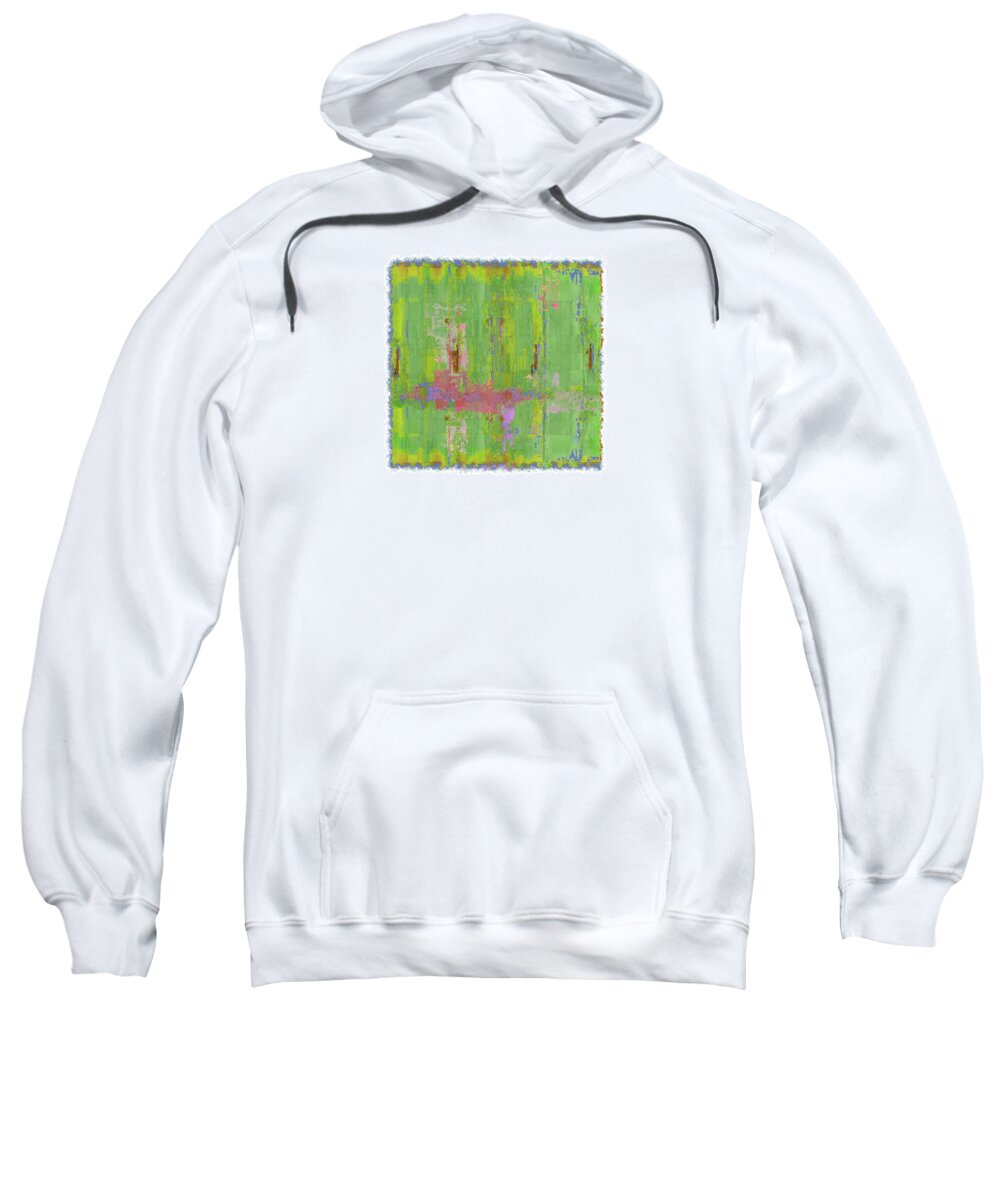 Abstract Sweatshirt featuring the digital art Friendship #1 by Brenda Leedy