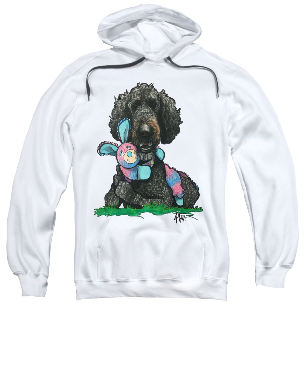 Mcallister Sweatshirt featuring the drawing McAllister 3993 by Canine Caricatures By John LaFree