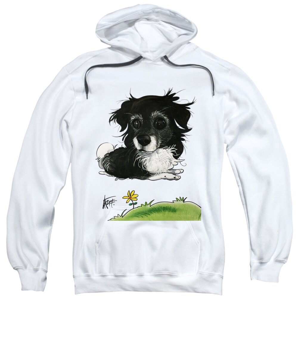  Sweatshirt featuring the drawing Sartell 3619 by Canine Caricatures By John LaFree