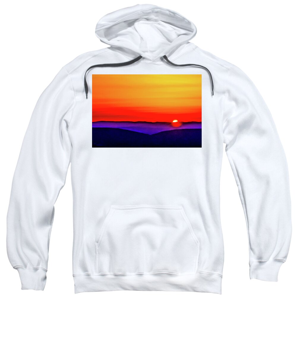 Shenandoah Valley Sweatshirt featuring the photograph Shenandoah Valley Sunset #1 by Louis Dallara