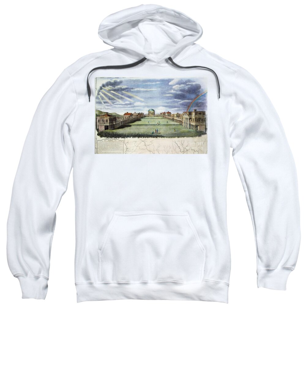 1826 Sweatshirt featuring the drawing University Of Virginia #5 by Granger