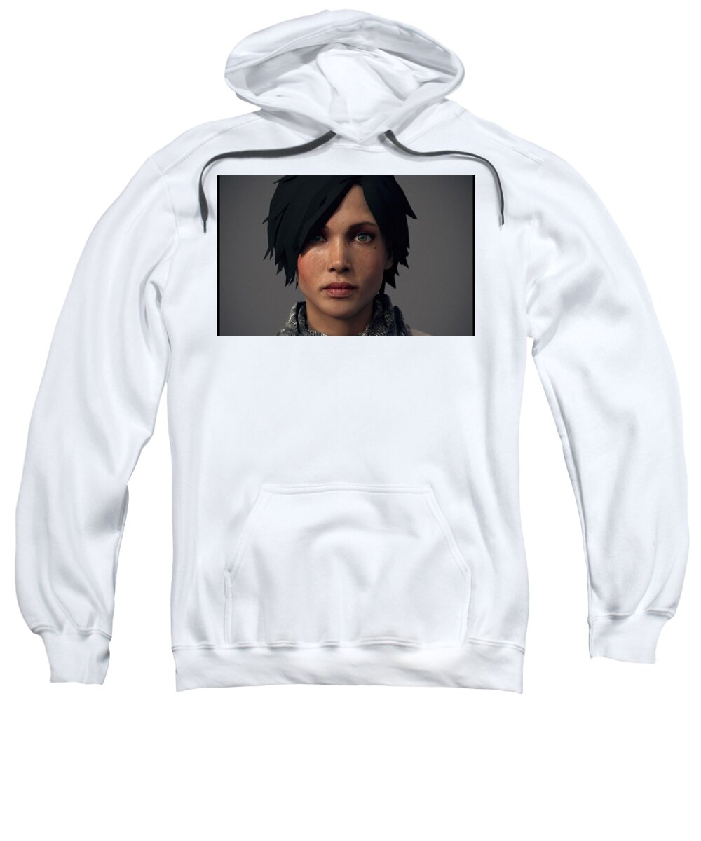 Women Sweatshirt featuring the digital art Women #139 by Super Lovely
