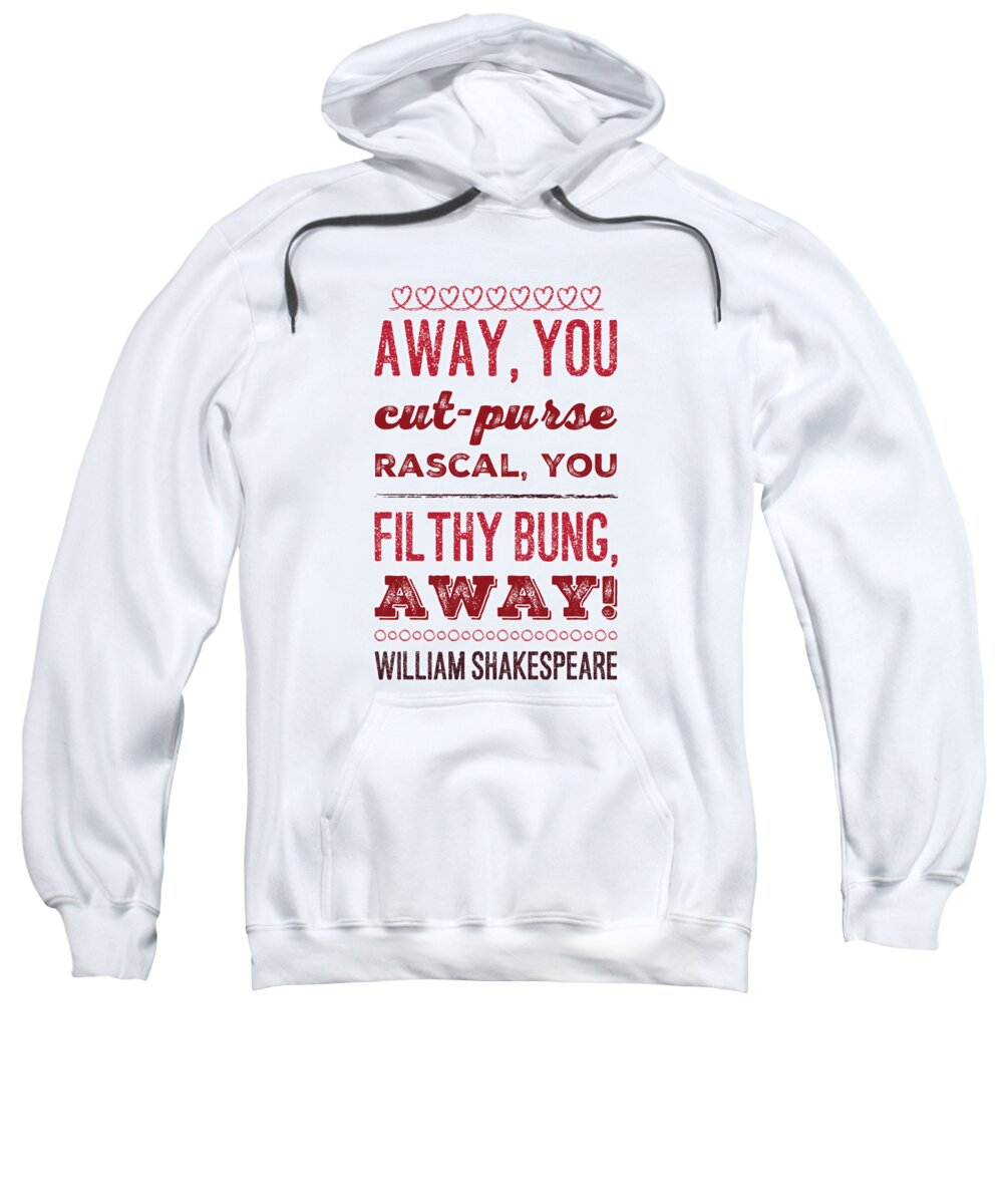 William Sweatshirt featuring the digital art William Shakespeare, Insults and Profanities #21 by Esoterica Art Agency