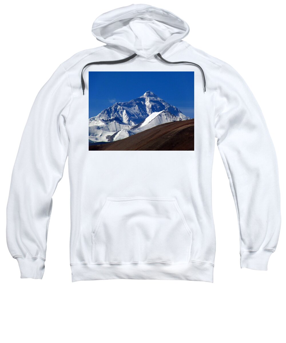 Mt Everest Sweatshirt featuring the photograph Mt Everest #3 by Lorelle Phoenix
