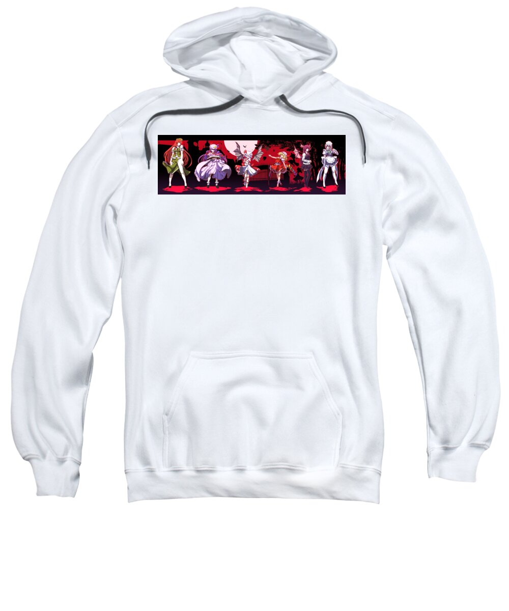 Touhou Sweatshirt featuring the digital art Touhou #65 by Super Lovely