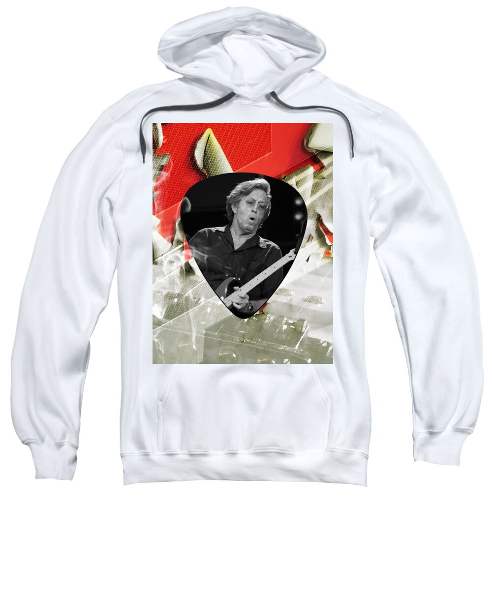 Eric Clapton Sweatshirt featuring the mixed media Eric Clapton Art #8 by Marvin Blaine