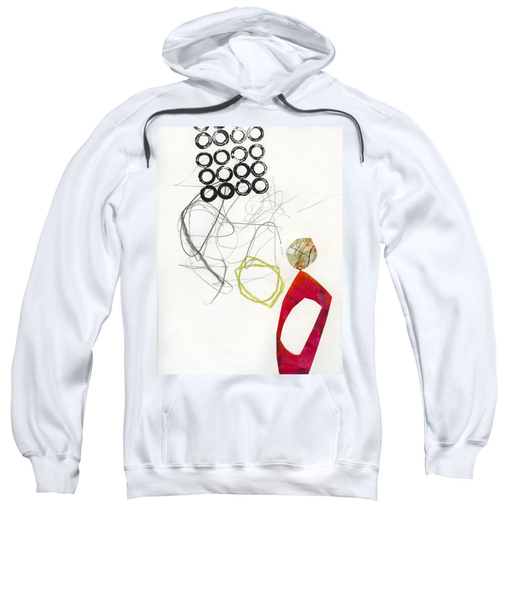 Drawing Sweatshirt featuring the painting 76/100 by Jane Davies