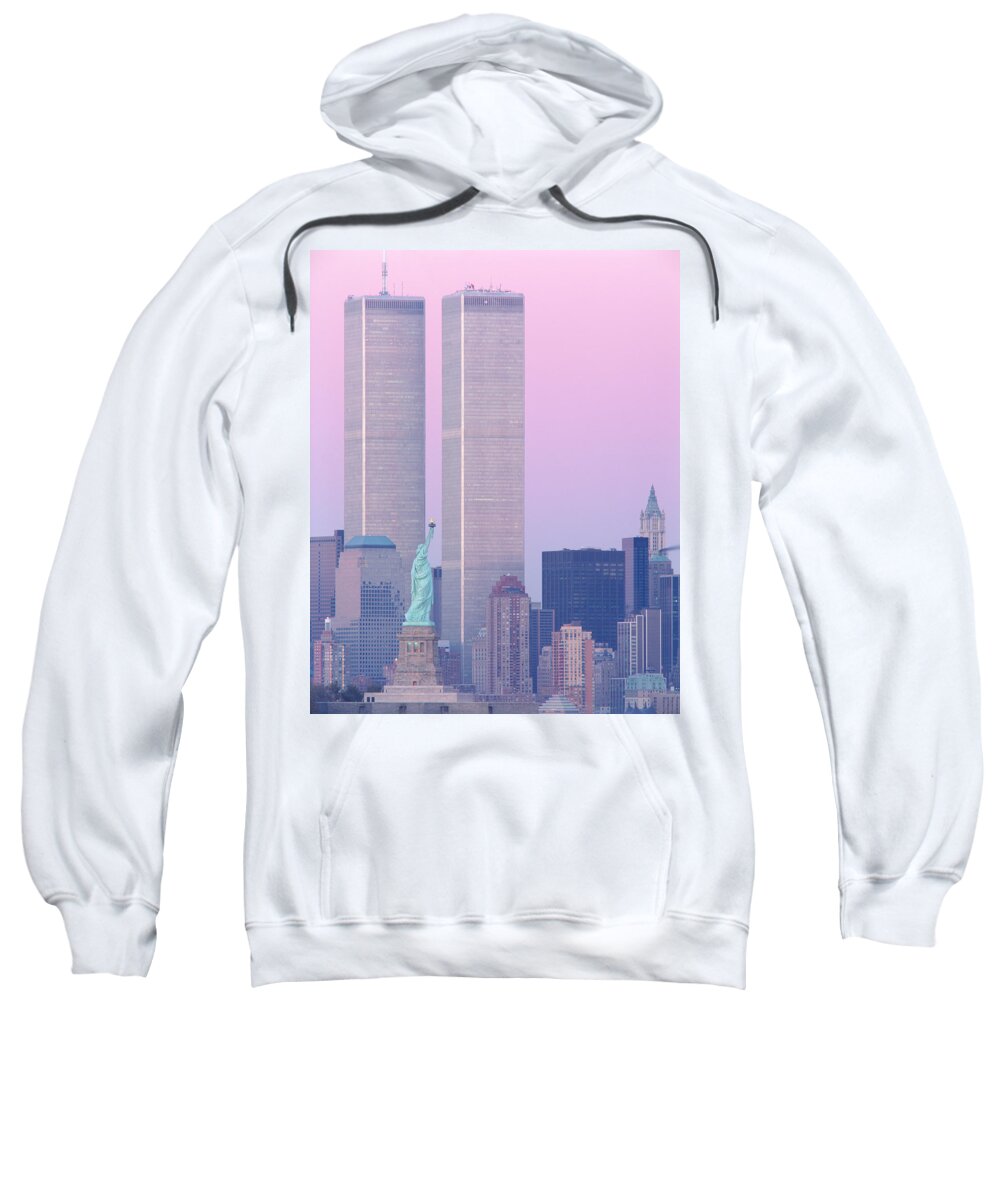 Photography Sweatshirt featuring the photograph Usa, New York, Statue Of Liberty #8 by Panoramic Images