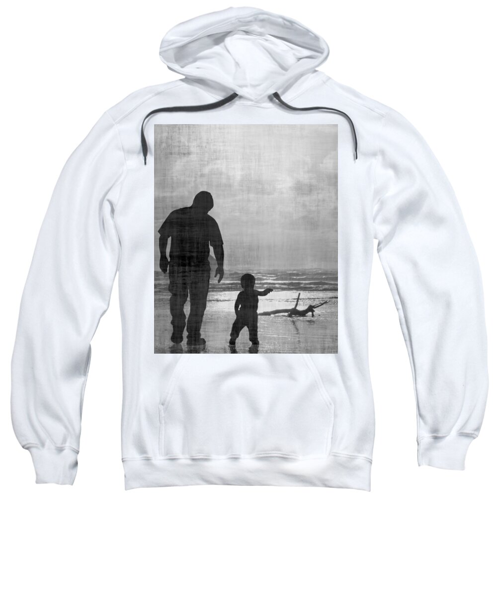 Fatherhood Sweatshirt featuring the digital art A Father's Pilgrimage by I'ina Van Lawick