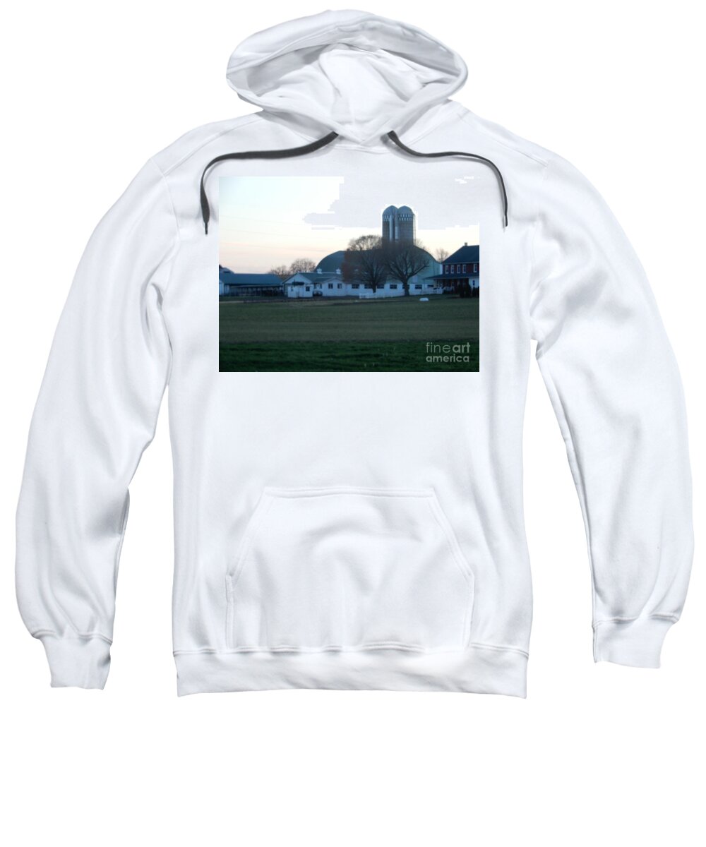Amish Sweatshirt featuring the photograph A Glorious Amish Evening by Christine Clark