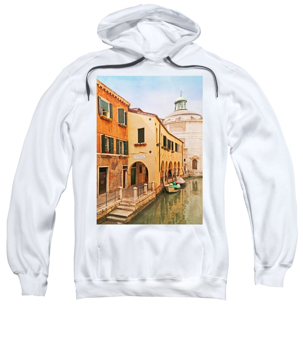 Venice Sweatshirt featuring the photograph A Venetian View - Sotoportego de le Colonete - Italy by Brooke T Ryan