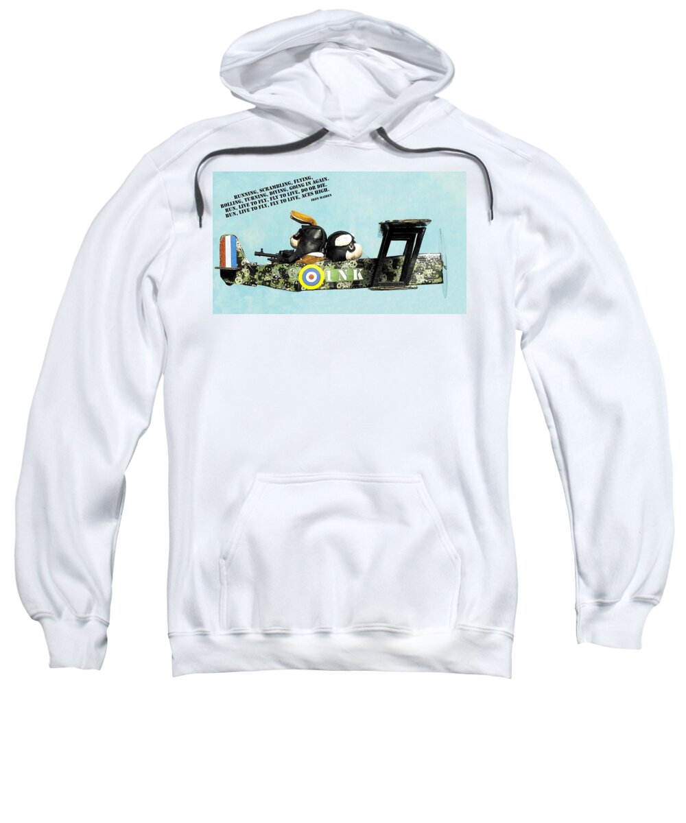 Piggy Sweatshirt featuring the photograph Aces High by Piggy      