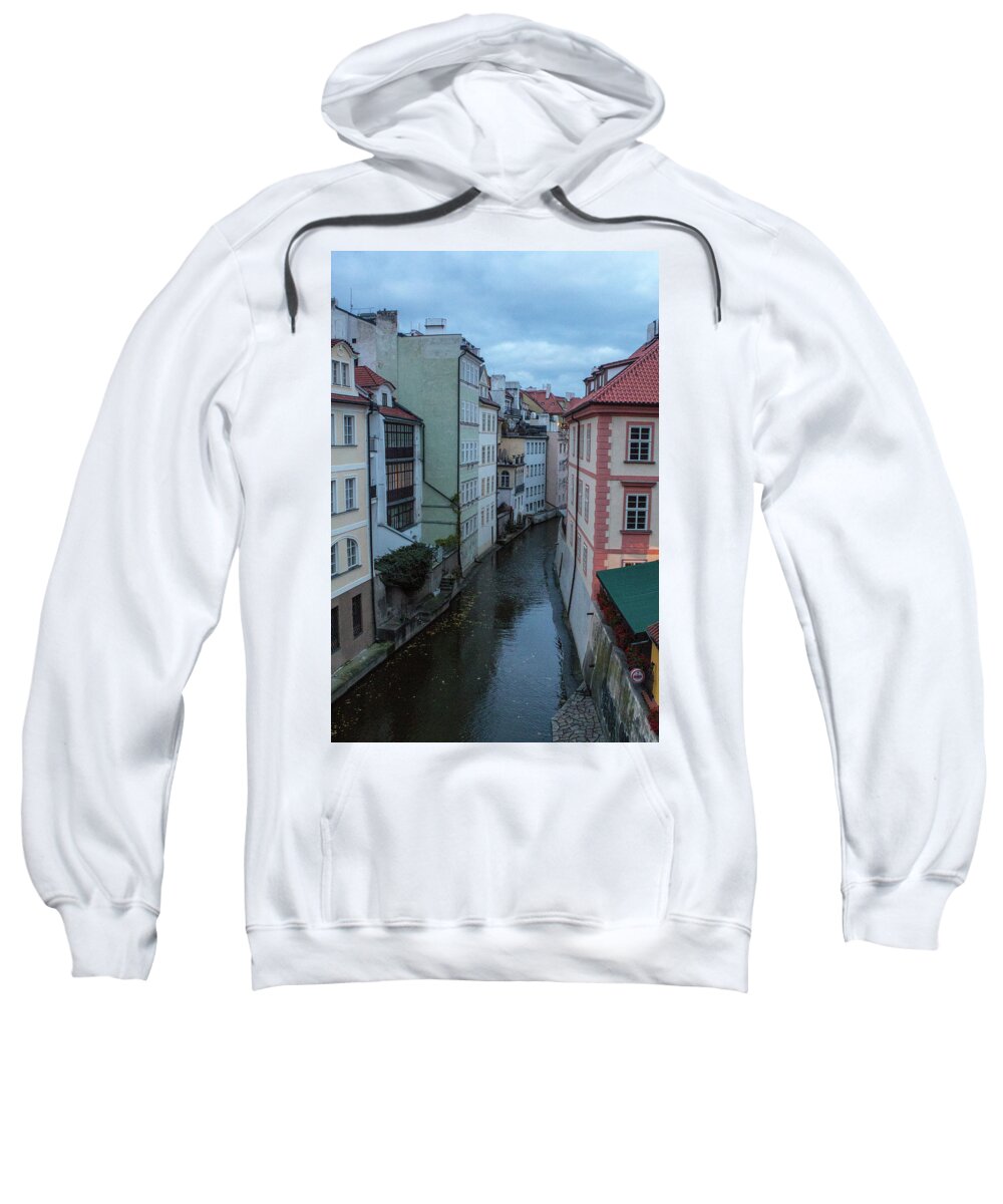 Prague Sweatshirt featuring the photograph Along the Prague Canals by Matthew Wolf