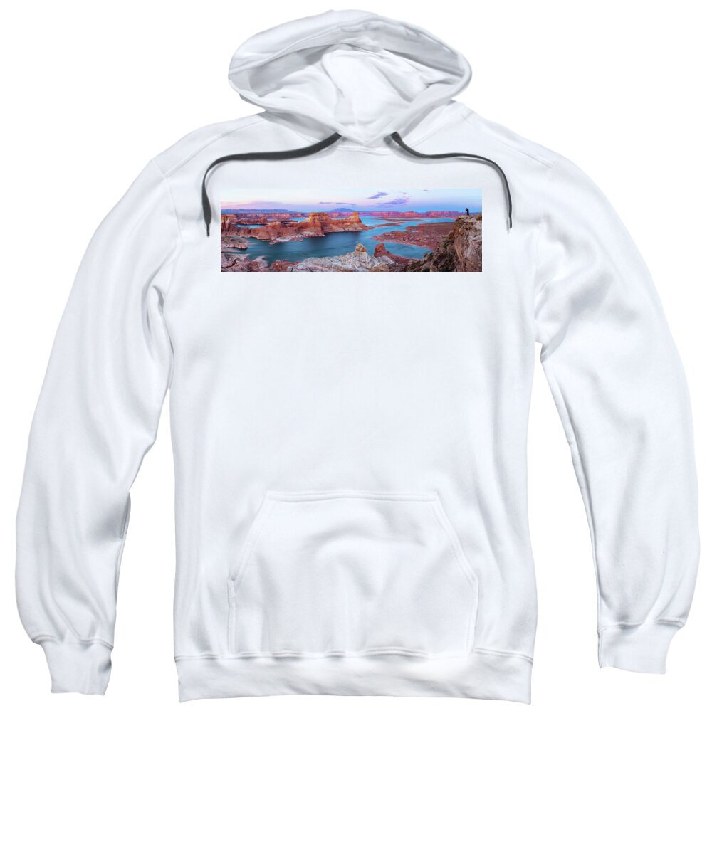 Abstract Sweatshirt featuring the photograph Alstrom Point by Alex Mironyuk