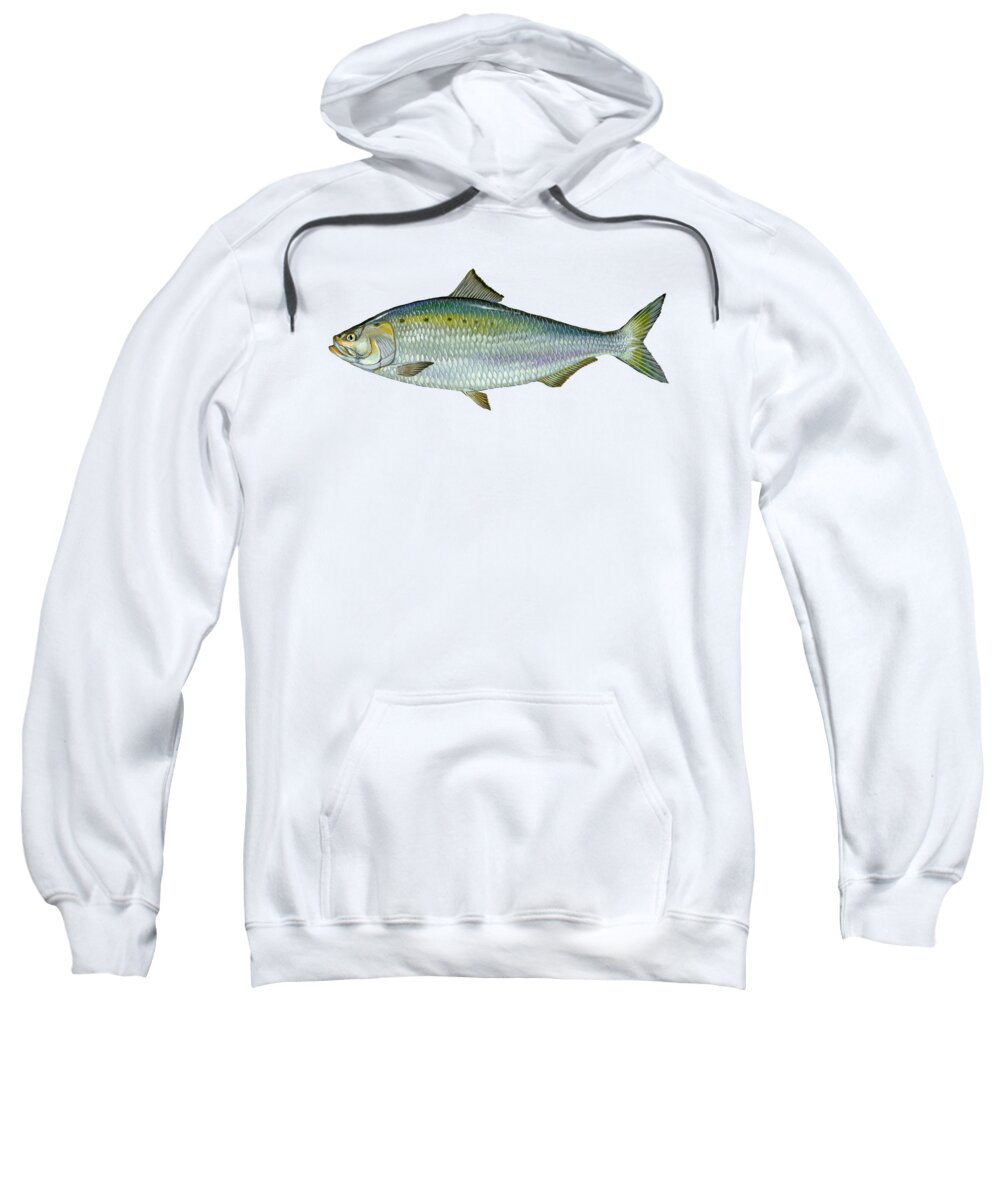 American Shad Sweatshirt featuring the mixed media American Shad by Movie Poster Prints