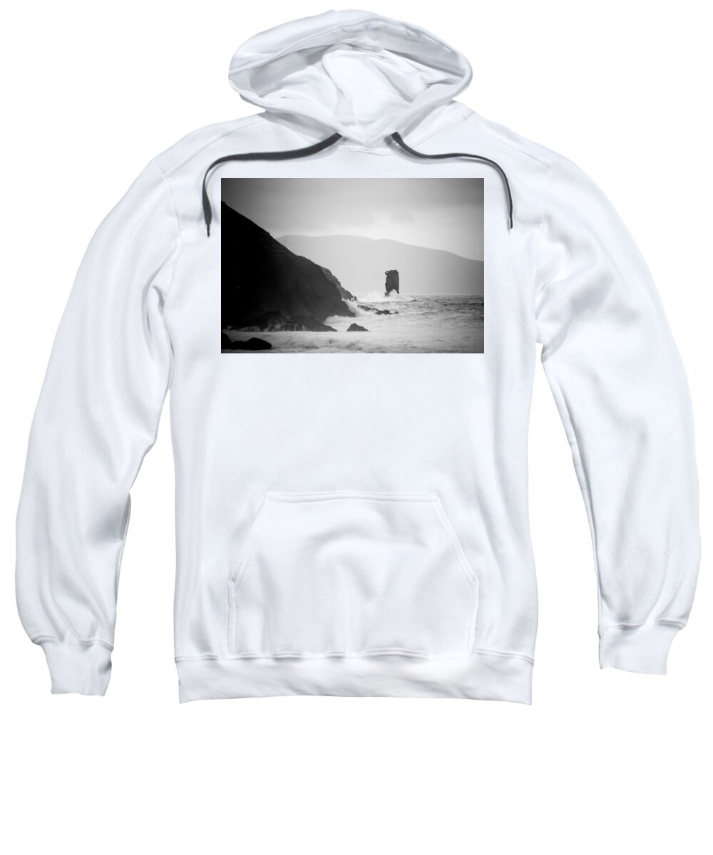 Sea Stack Sweatshirt featuring the photograph An Searrach by Mark Callanan