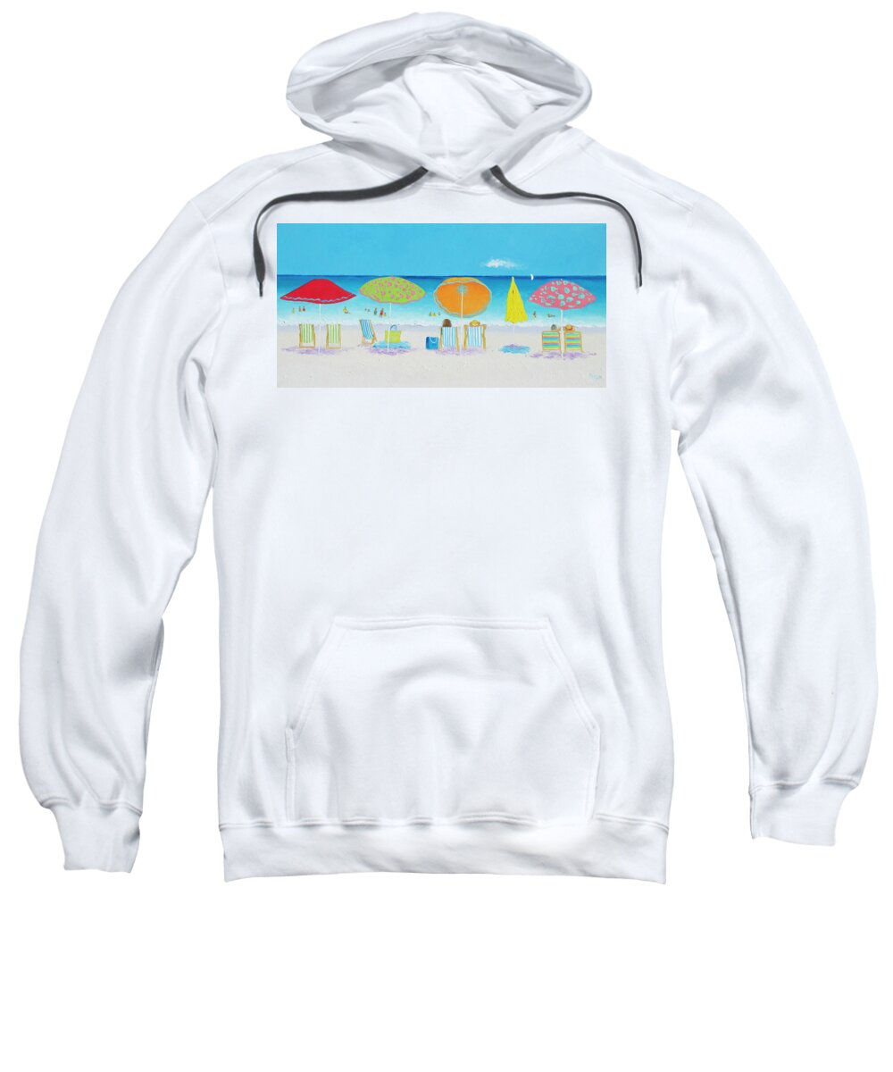 Beach Sweatshirt featuring the painting Another Perfect Beach Day by Jan Matson